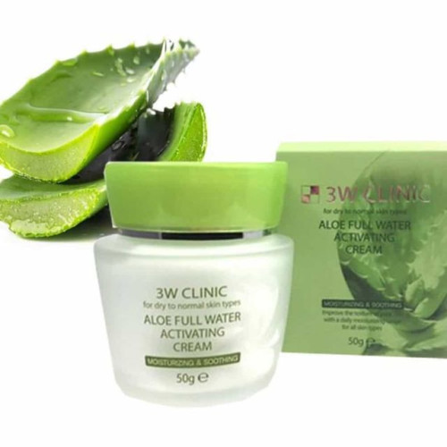 3W 알로에 초보습 크림 50g 보습화장품 남성보습화장품