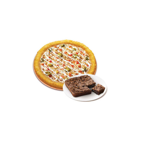 치즈롤 스파이시 치킨 랜치(L)+더블 초코칩 브라우니